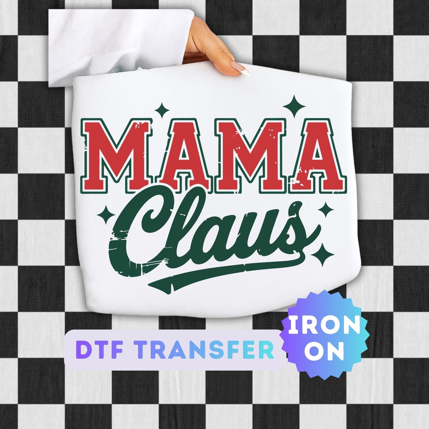 Mama Claus DTF Transfer