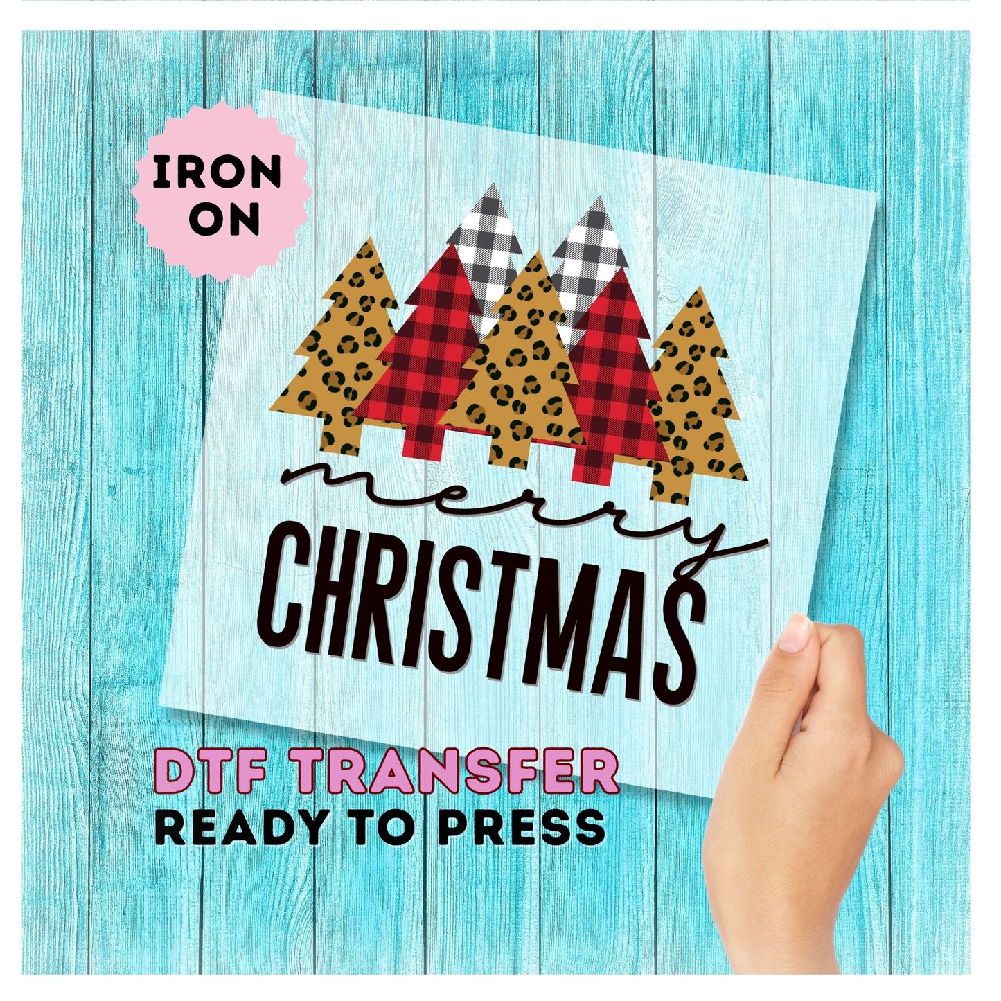 Merry Christmas DTF Transfer