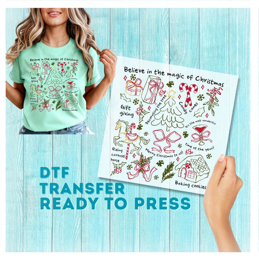 Christmas DTF Transfer