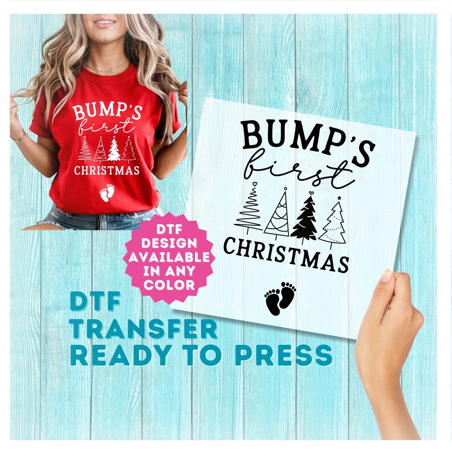 Bump's First DTF Transfer