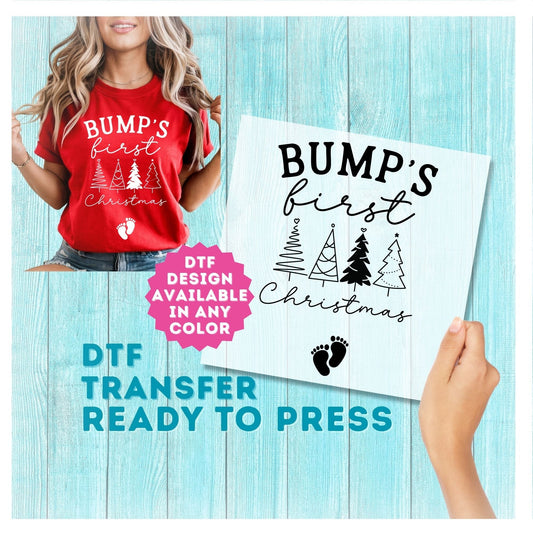 Bump's First Christmas DTF Transfer