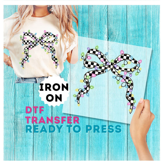 Christmas Lights DTF Transfer