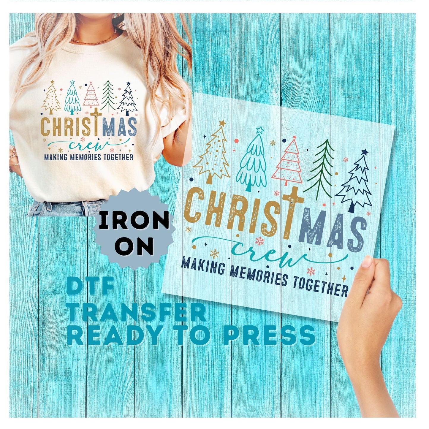 Christmas DTF Transfer