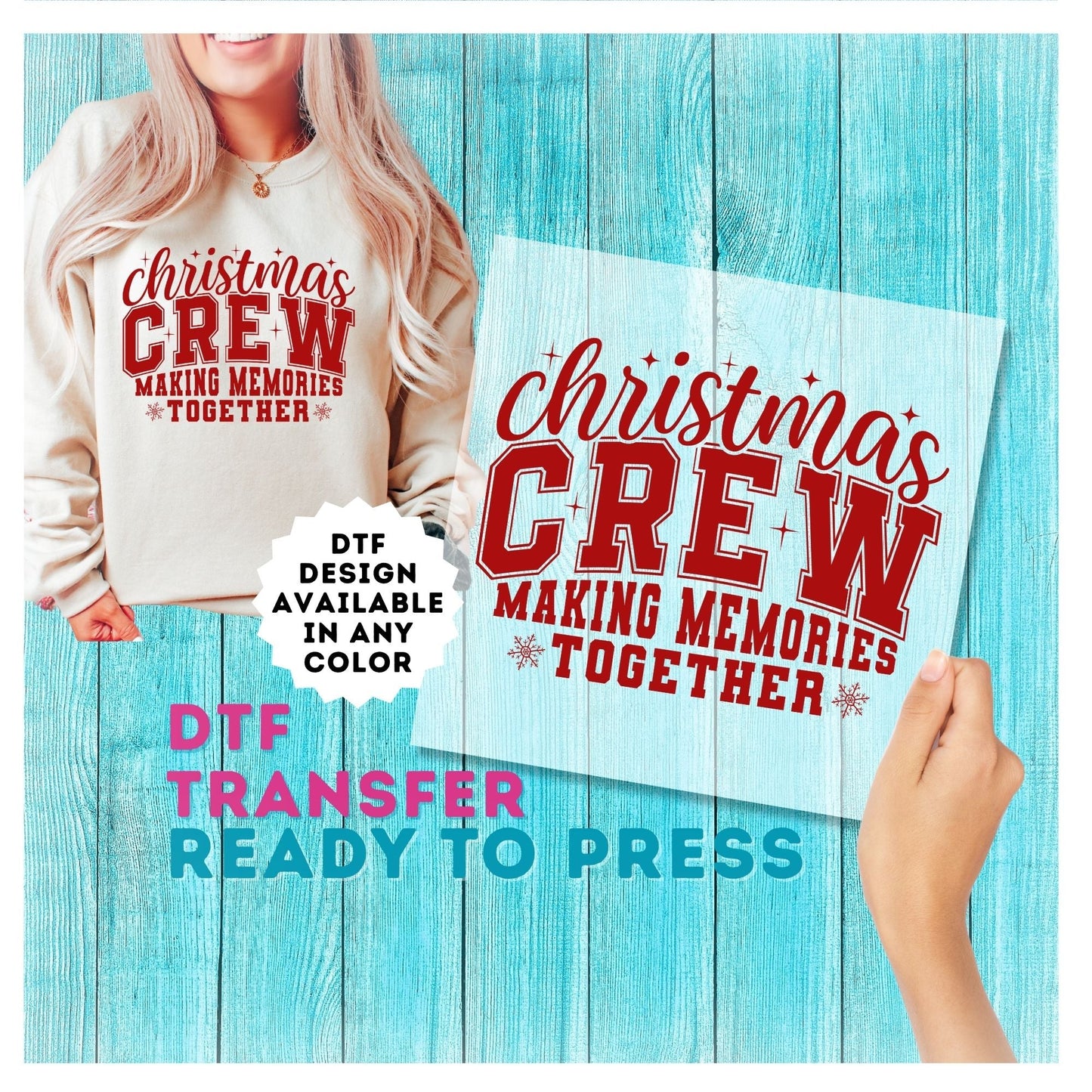 Christmas Crew DTF Transfer