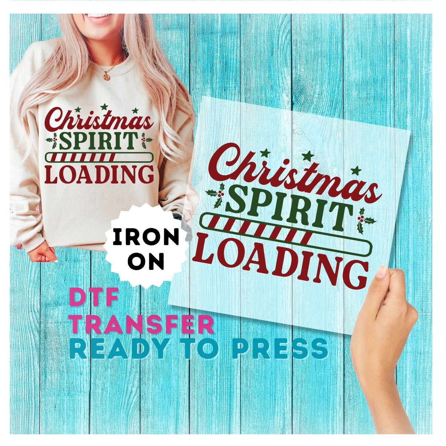 Christmas DTF Transfer