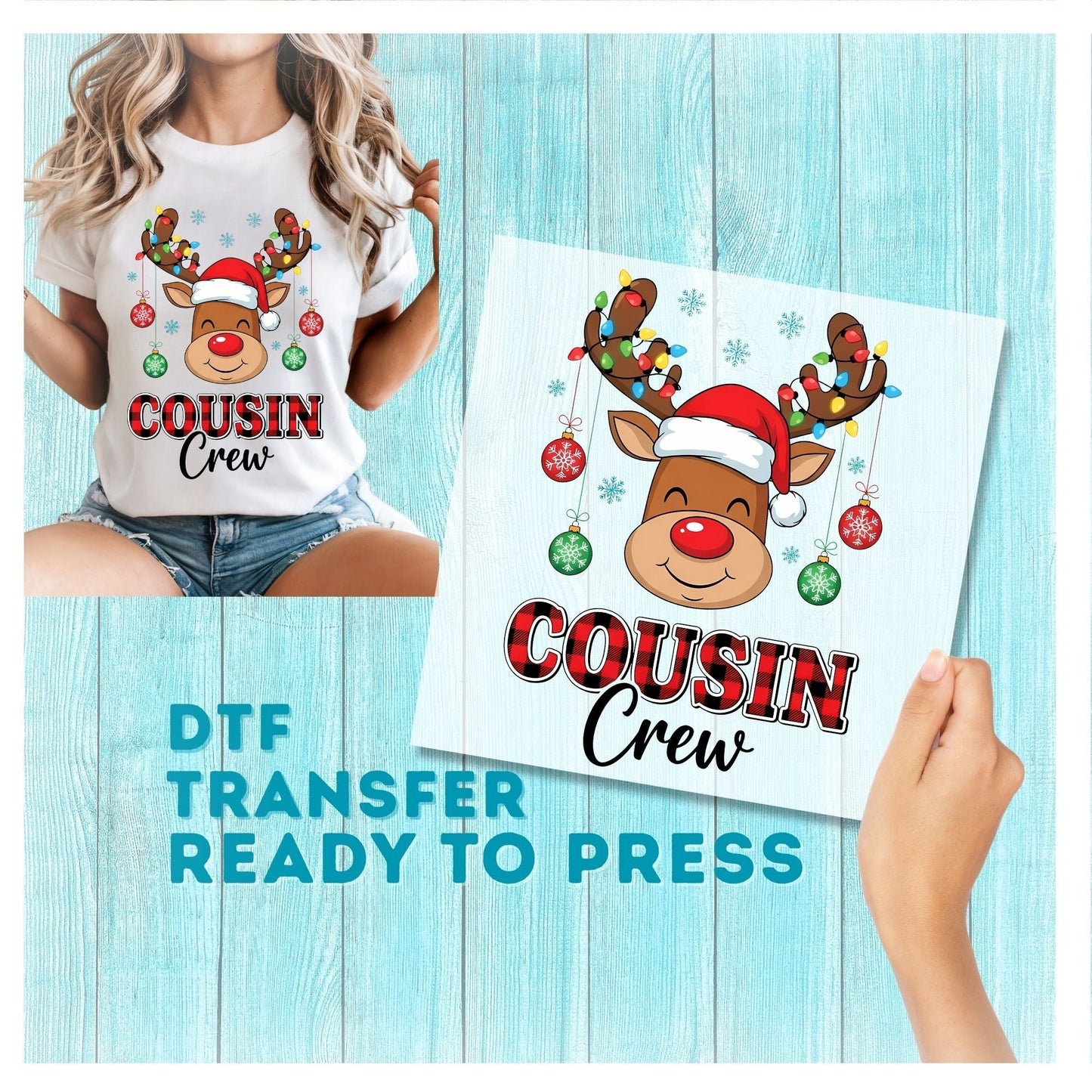 Christmas Cousin Crew DTF Transfer