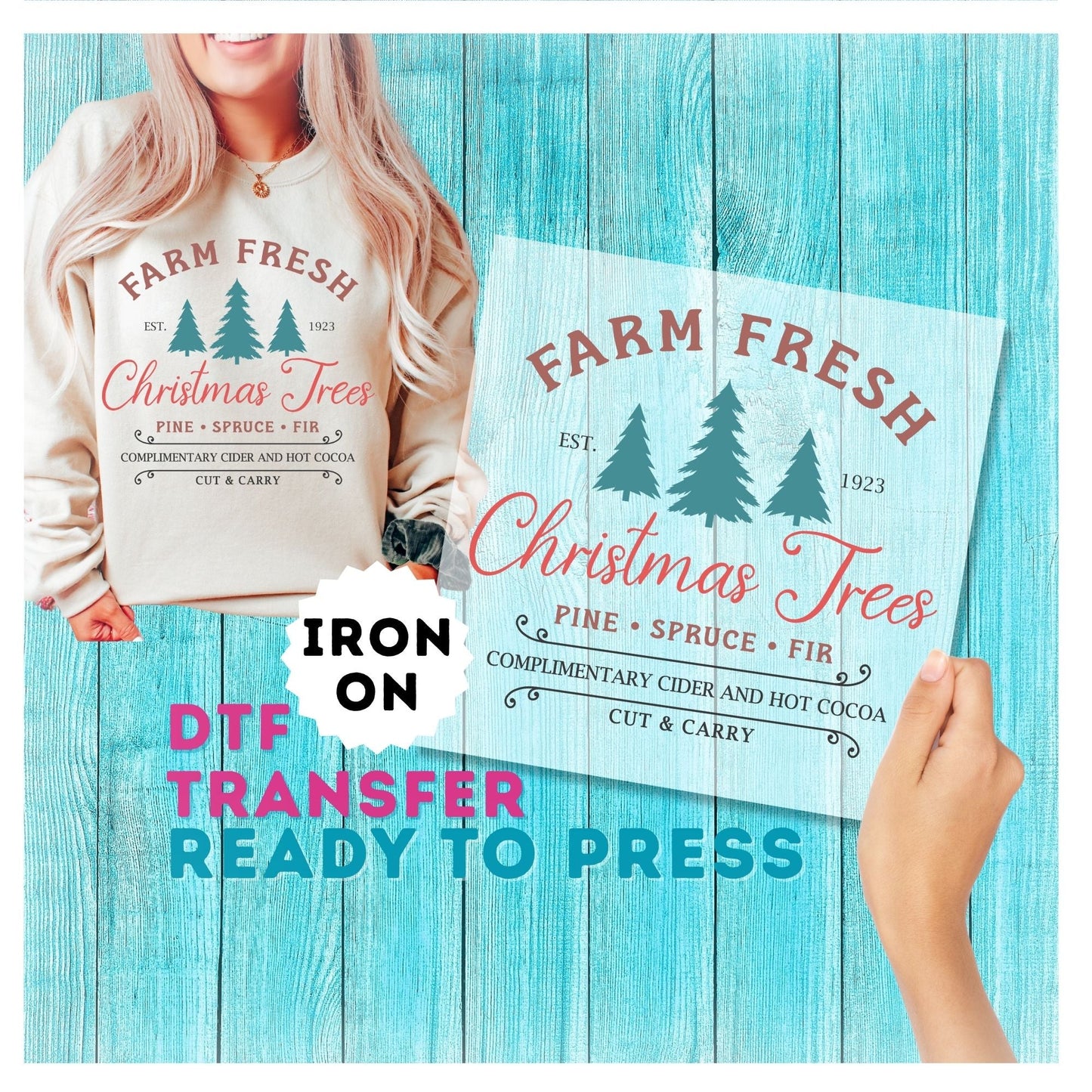 Christmas DTF Transfer