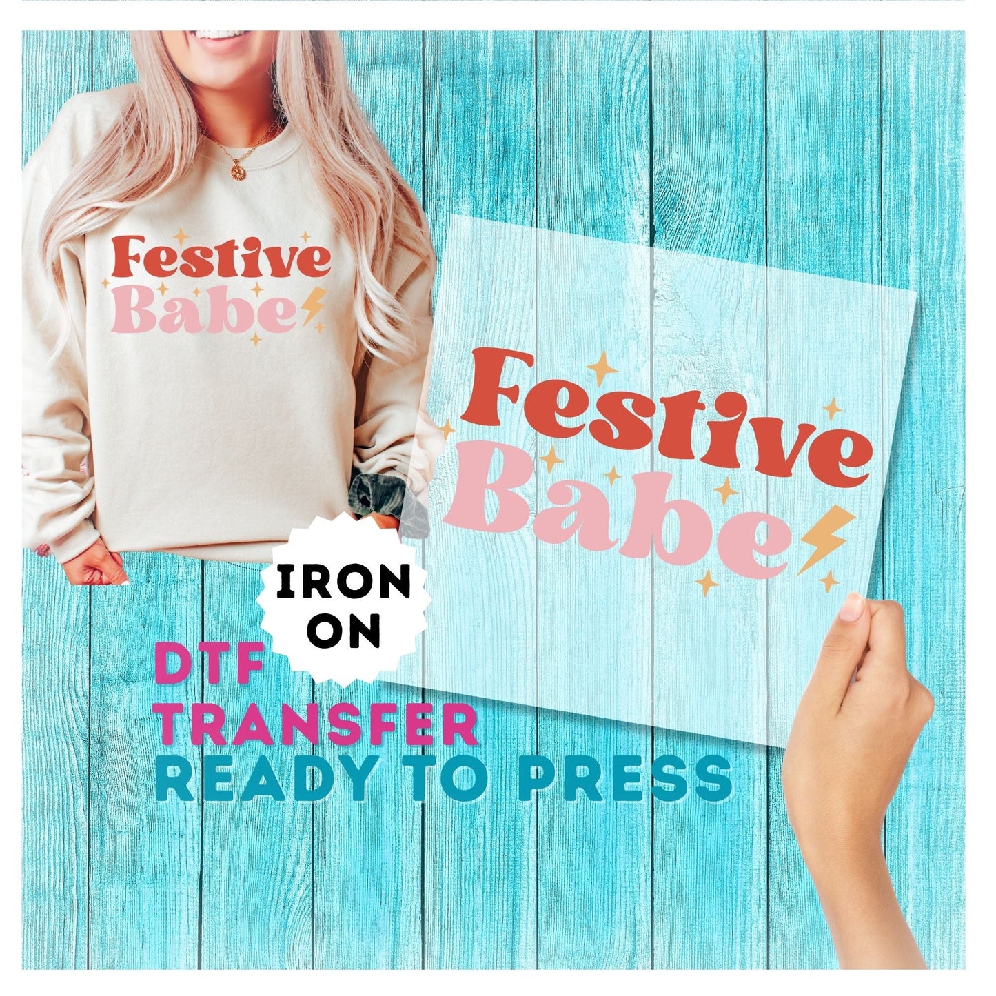 Festive Babe DTF Transfer