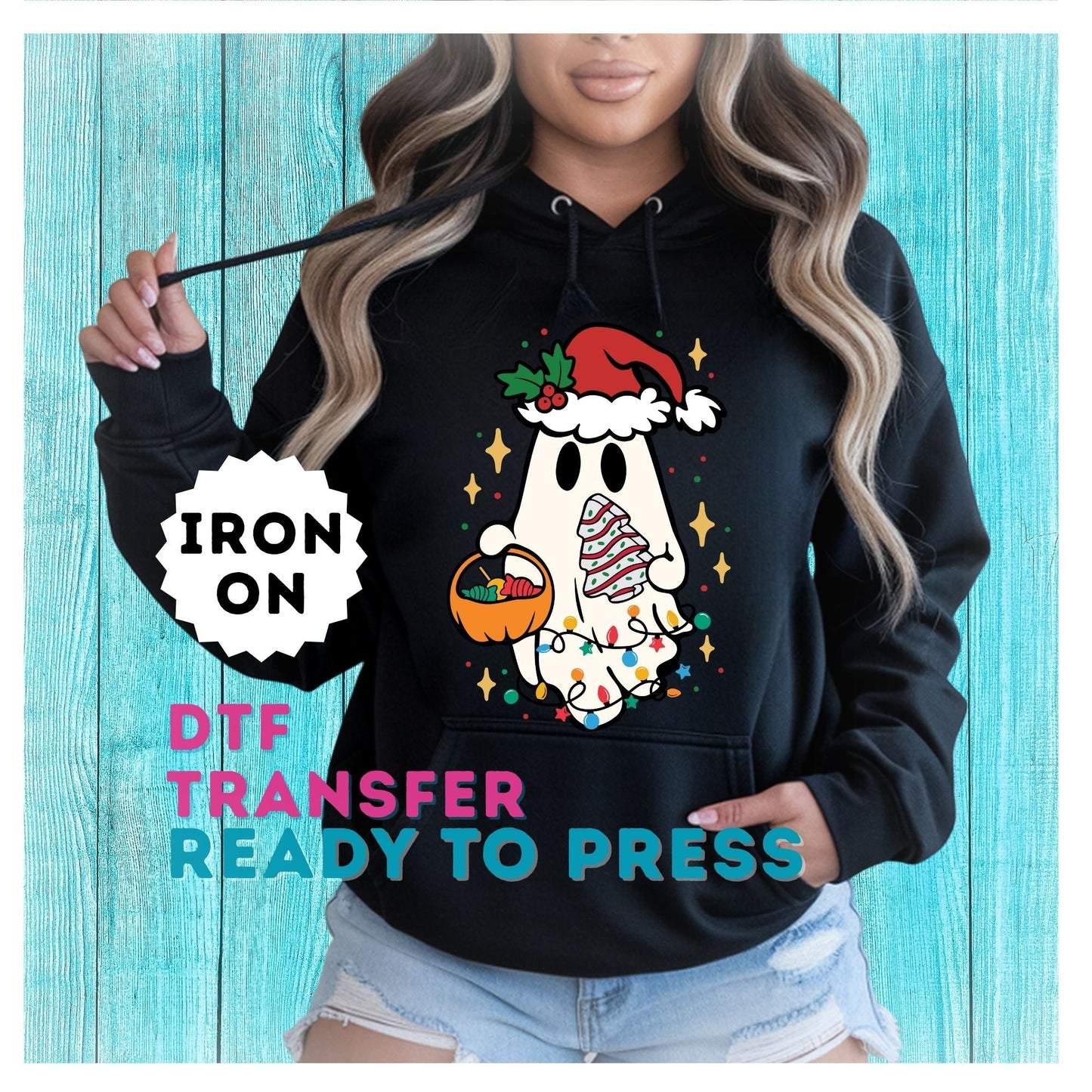 Christmas Ghost DTF Transfer