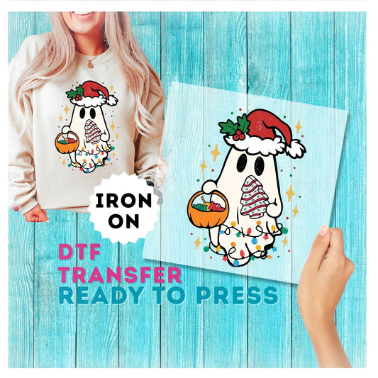 Christmas Ghost DTF Transfer