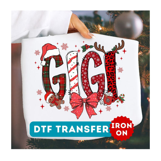 Gigi Christmas DTF Transfer