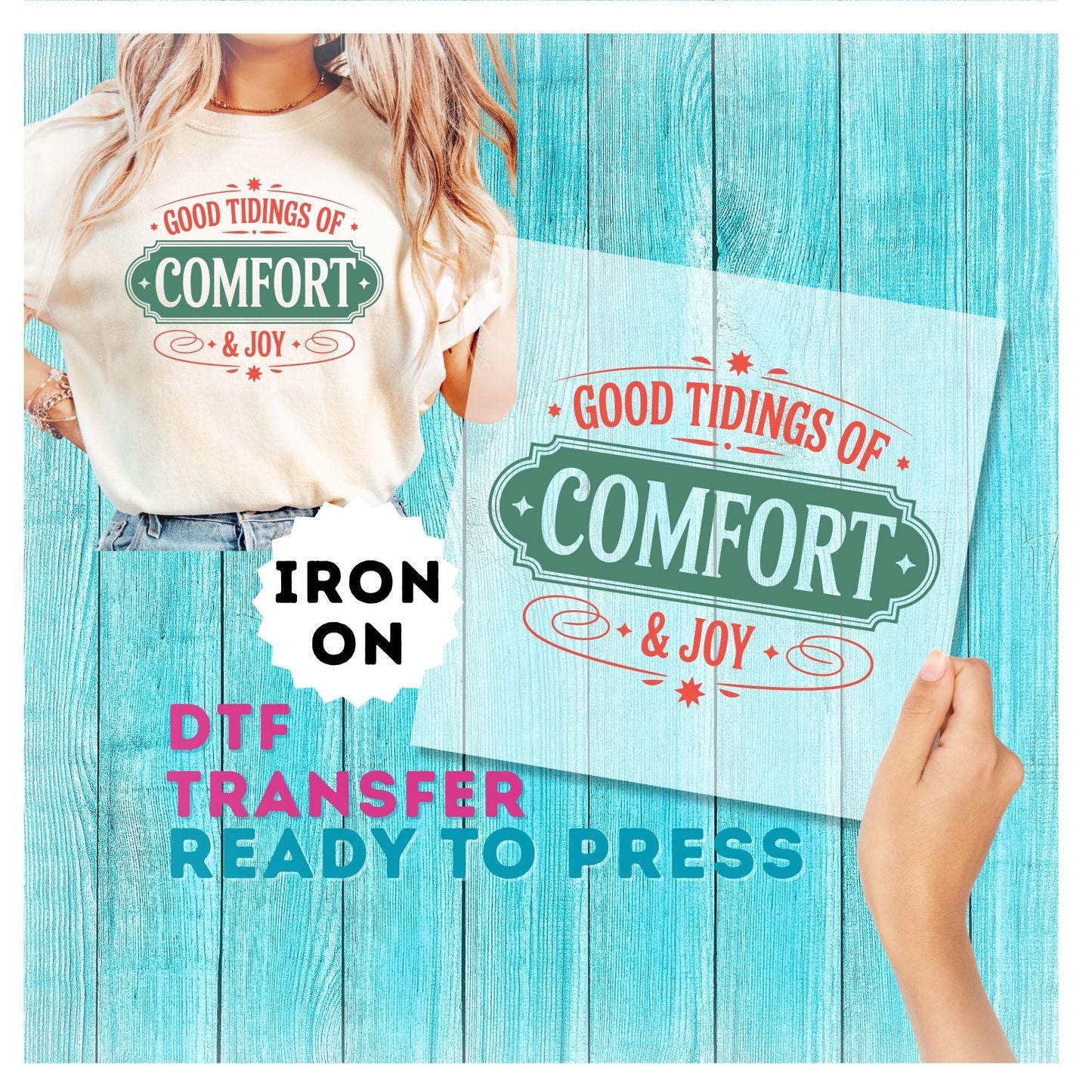 Christmas DTF Transfer