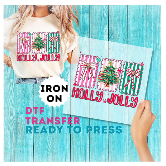 Christmas Stamp DTF Transfer