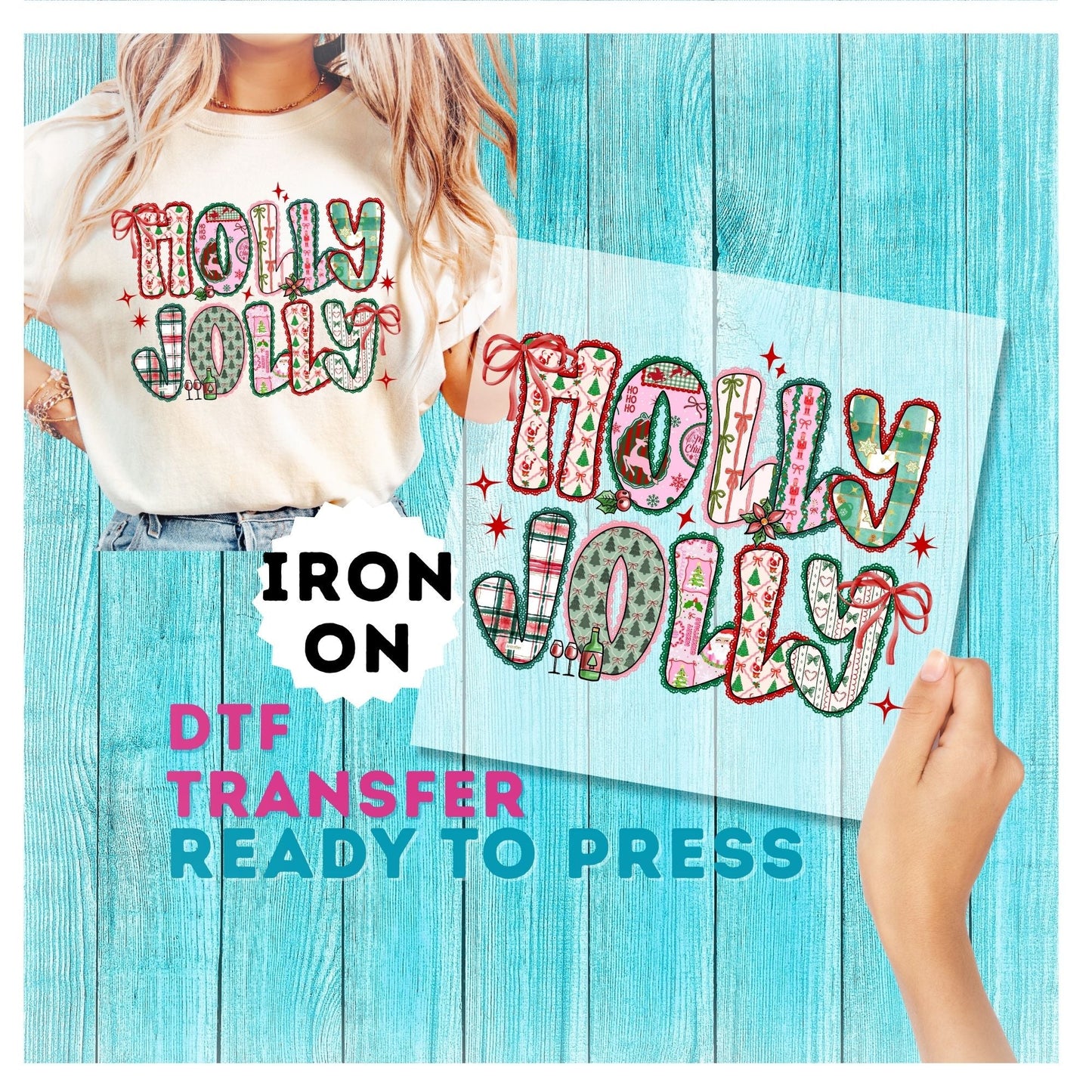 Holly Jolly DTF Transfer