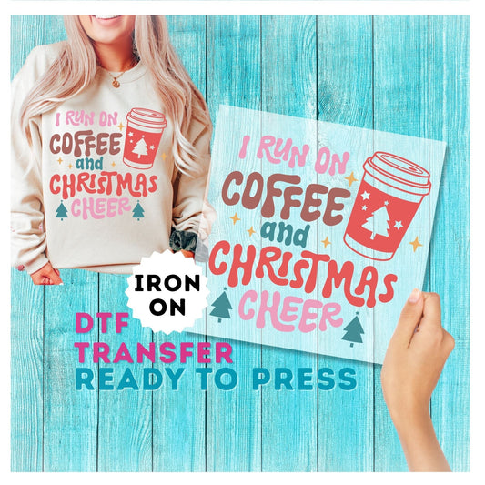 Coffee and Christmas DTF Transfer