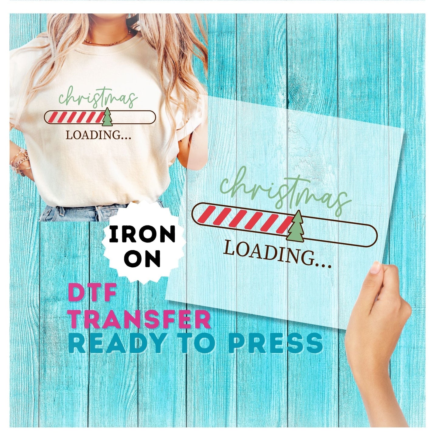 Christmas DTF Transfer