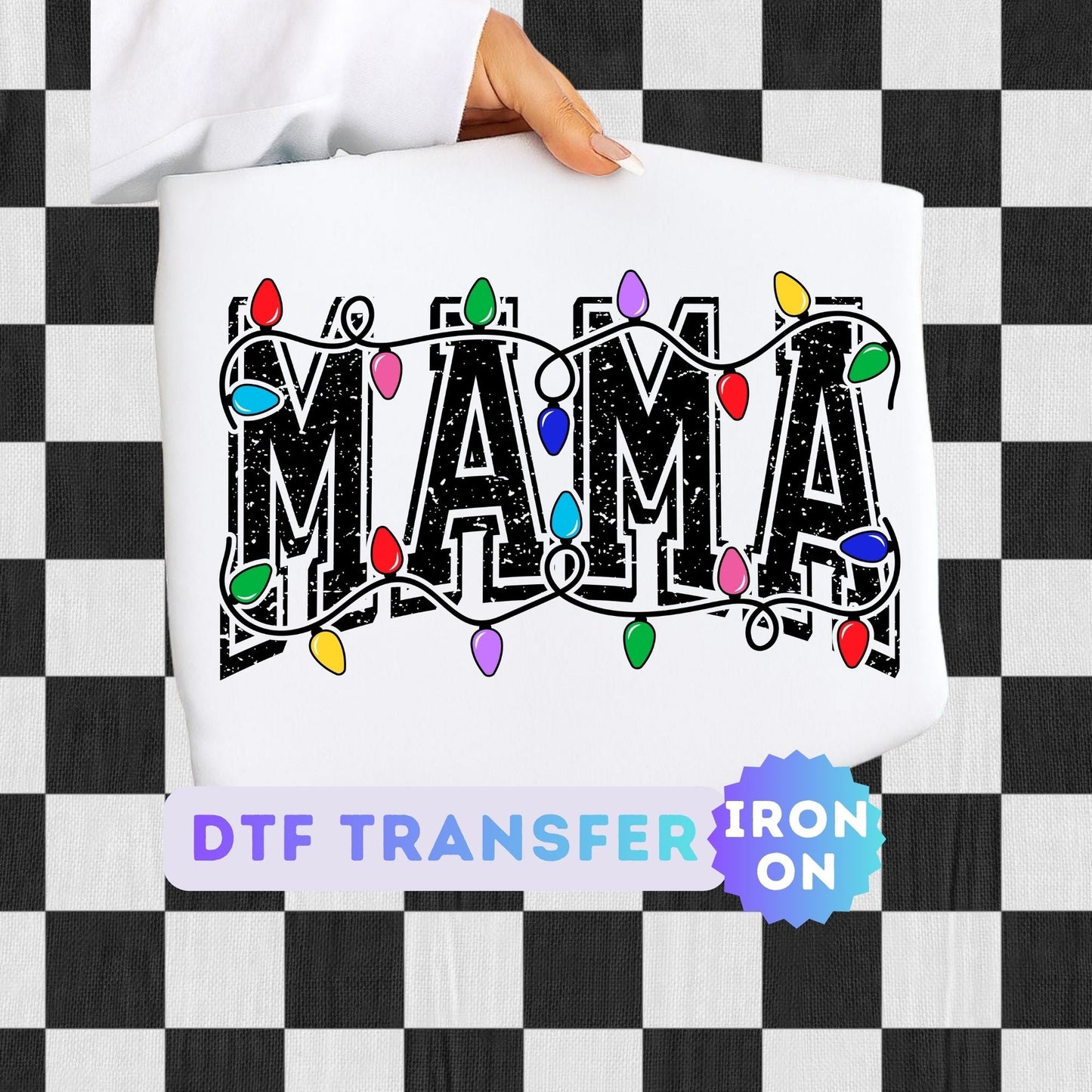 Mama Christmas DTF Transfer
