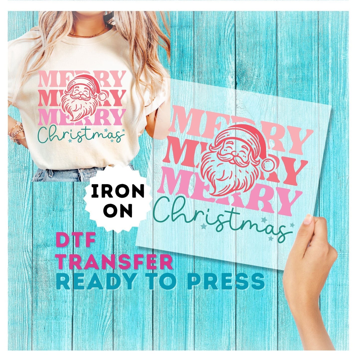 Christmas DTF Transfer