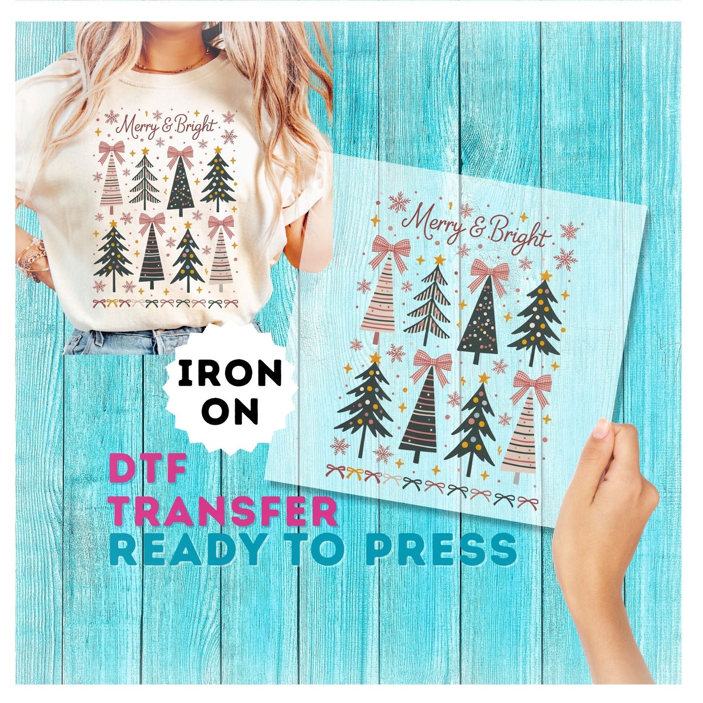 Christmas DTF Transfer