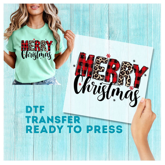 Merry Christmas DTF Transfer