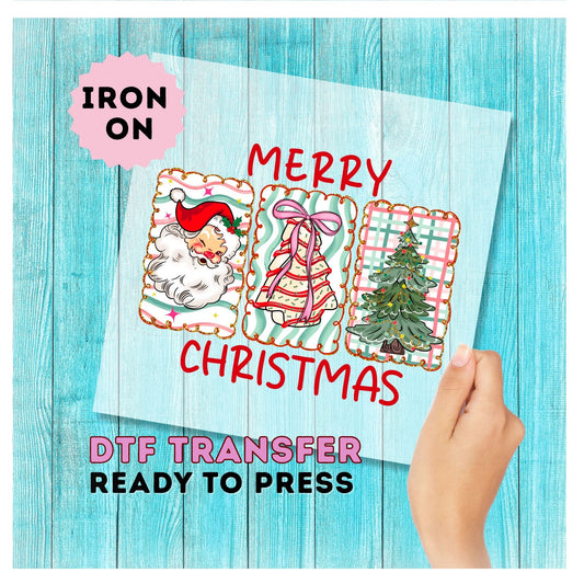 Merry Christmas DTF Transfer