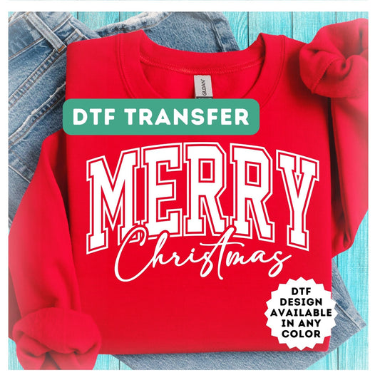 Merry Christmas DTF Transfer