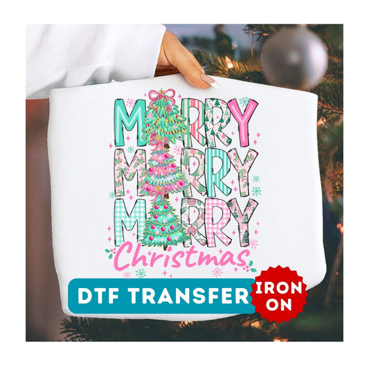 Merry Christmas DTF Transfer