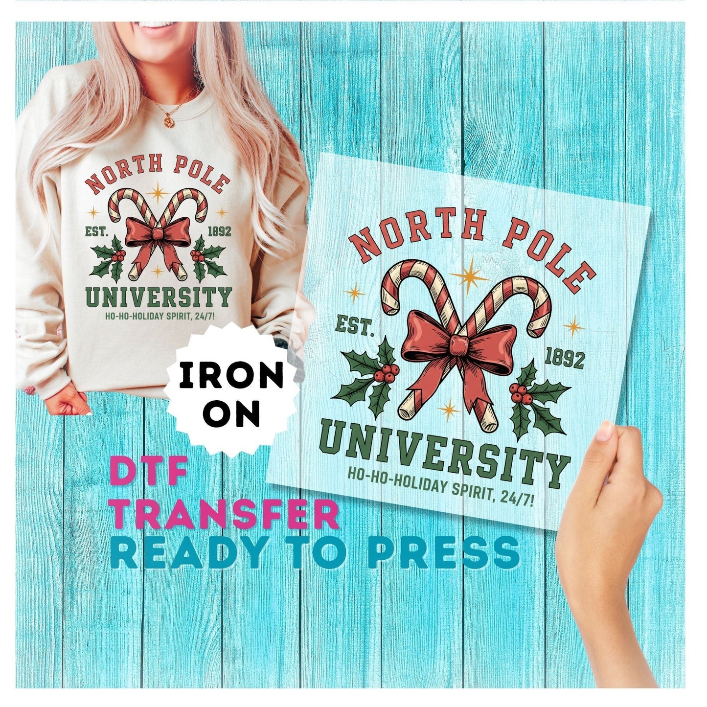 Christmas DTF Transfer