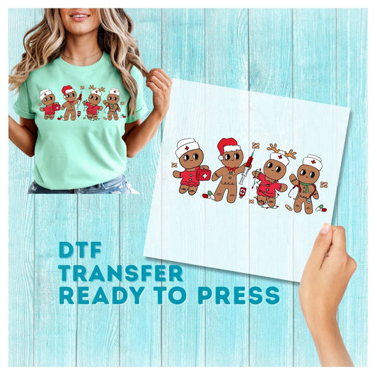 Gingerbread DTF Transfer