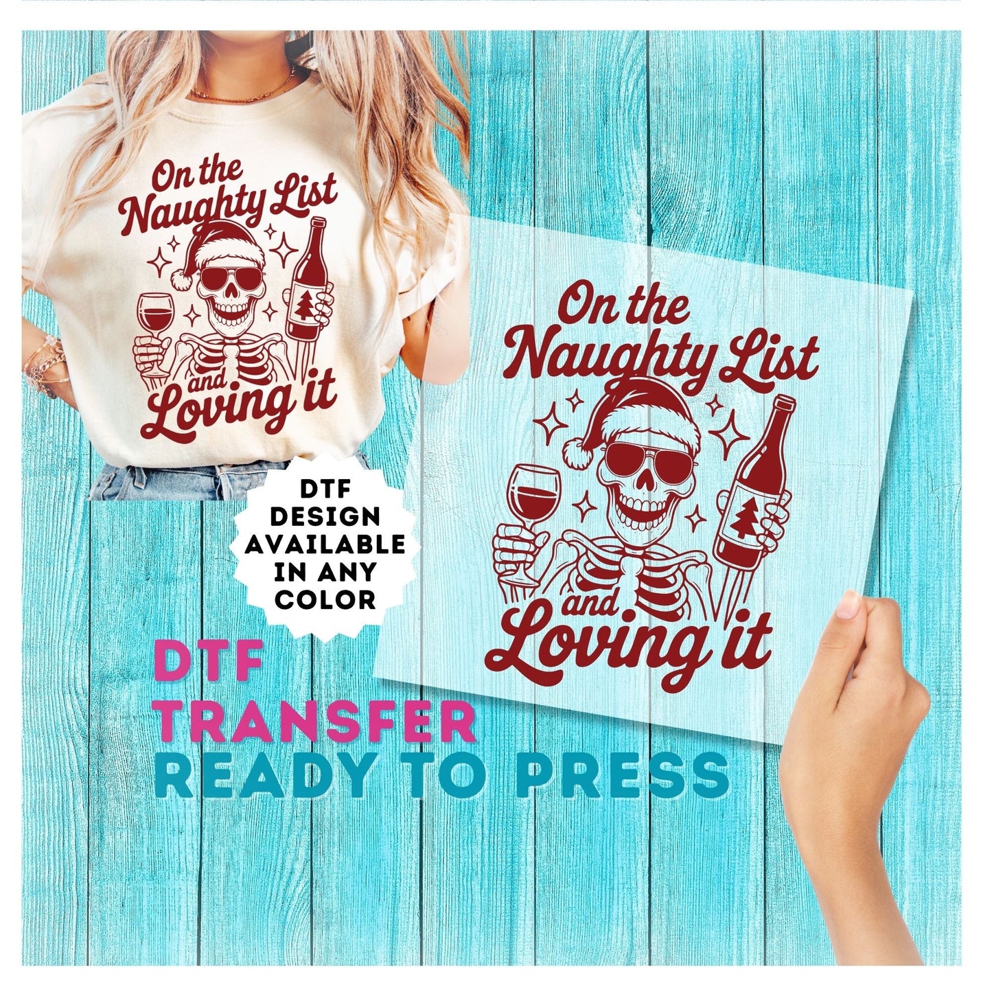 Christmas DTF Transfer