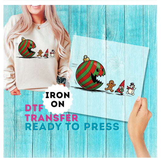Christmas Funny Ornament DTF Transfer