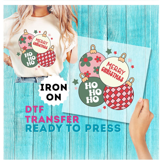 Christmas DTF Transfer