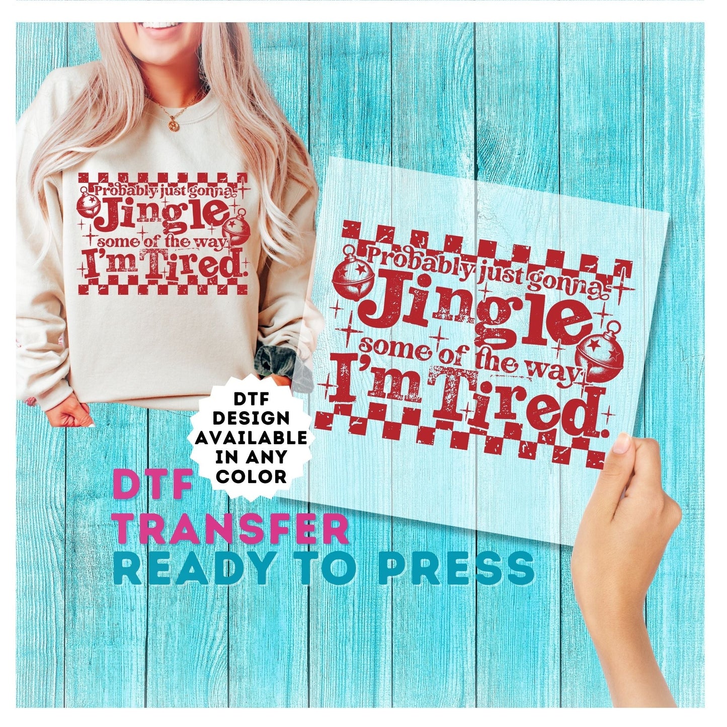 Funny Christmas DTF Transfer