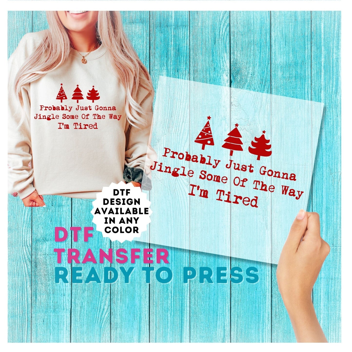 Christmas DTF Transfer