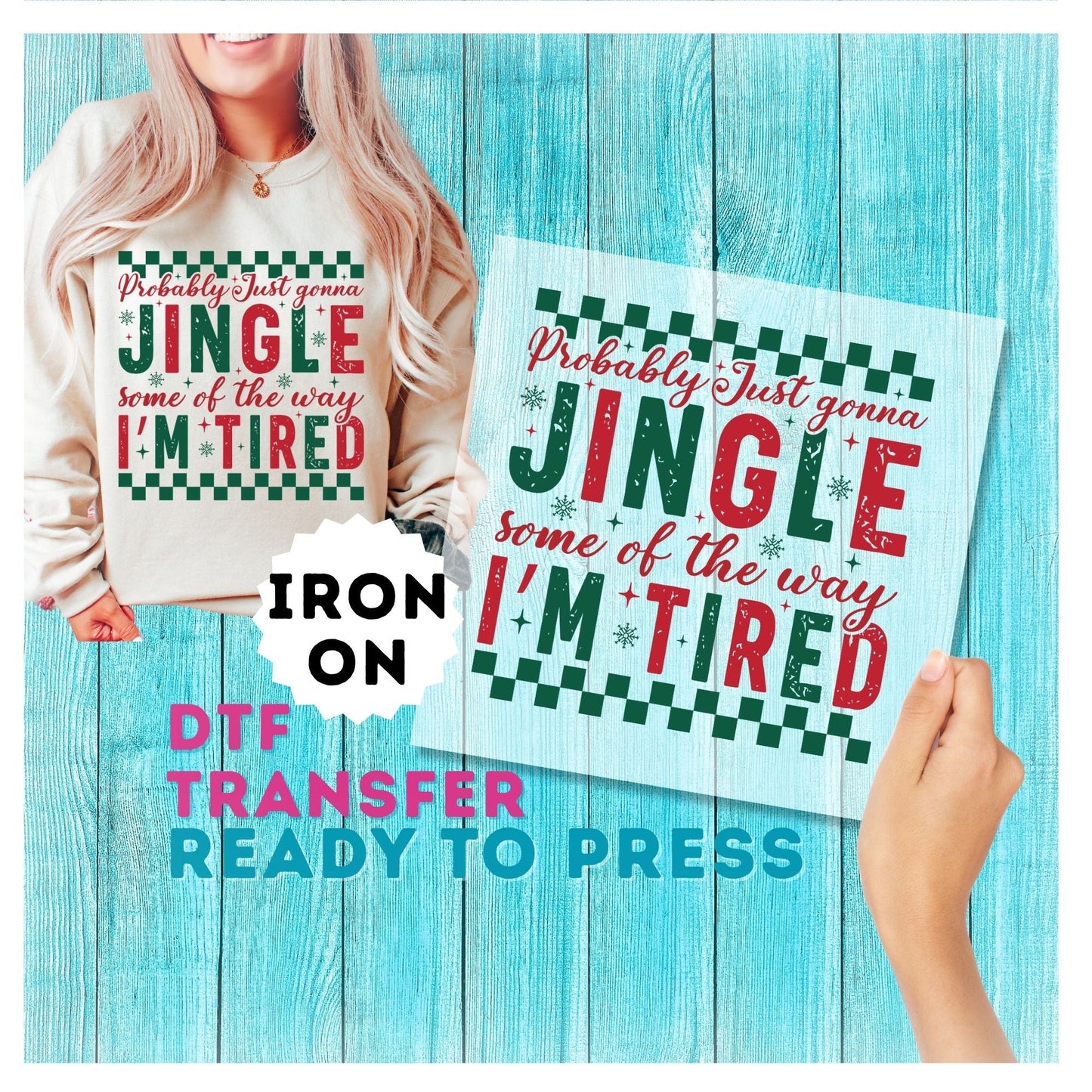 Christmas DTF Transfer