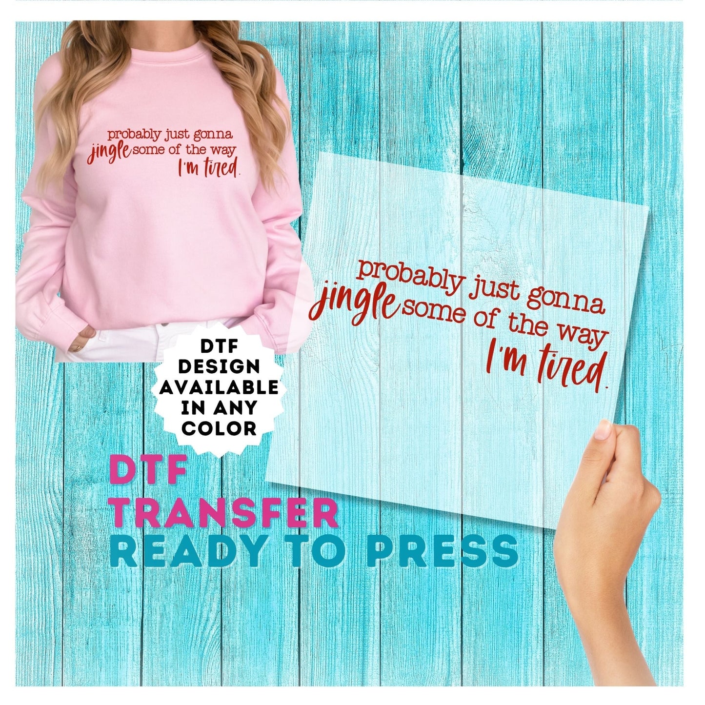 Funny Christmas DTF Transfer