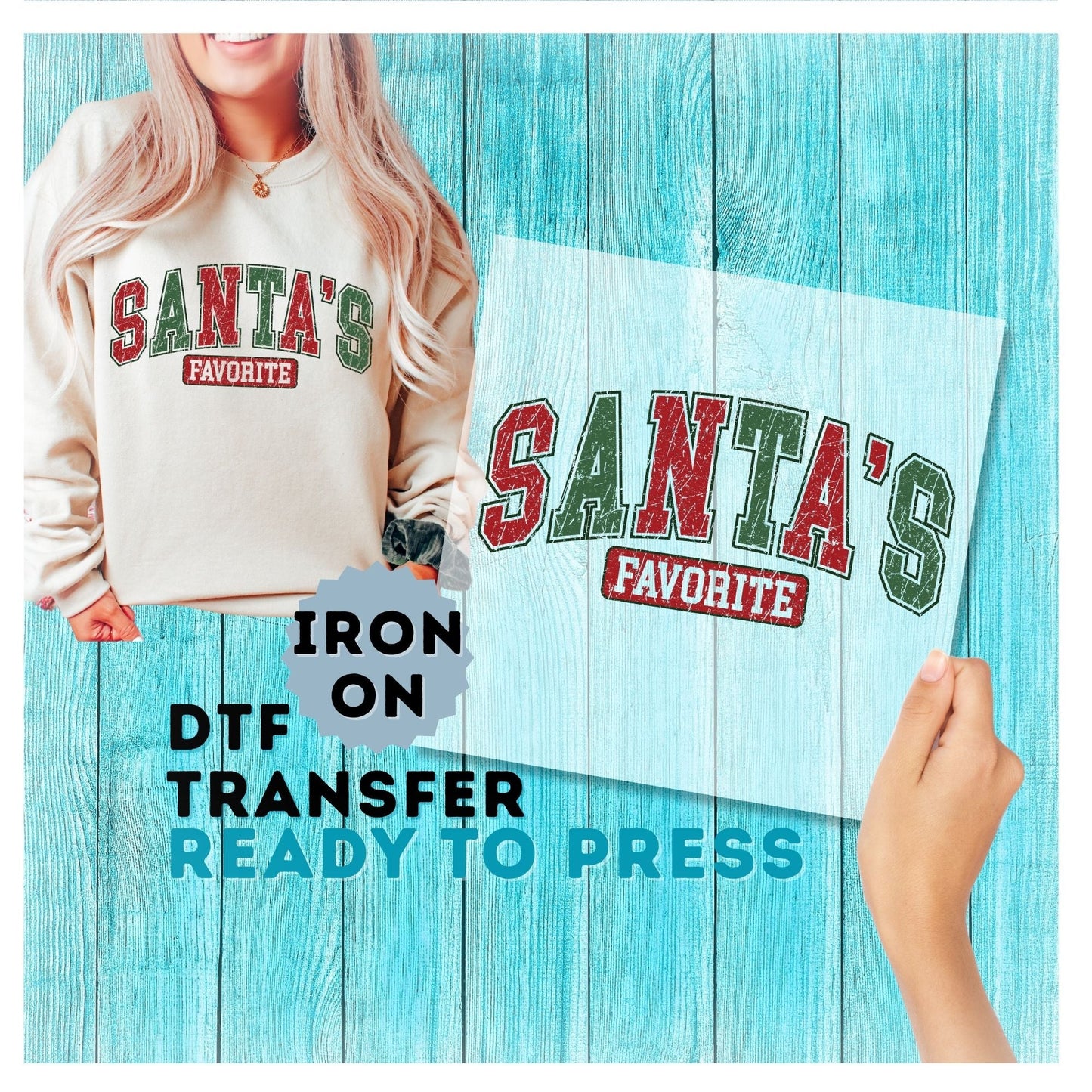 Christmas DTF Transfer