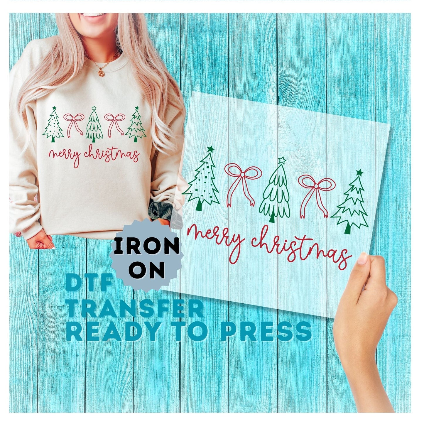 Christmas DTF Transfer