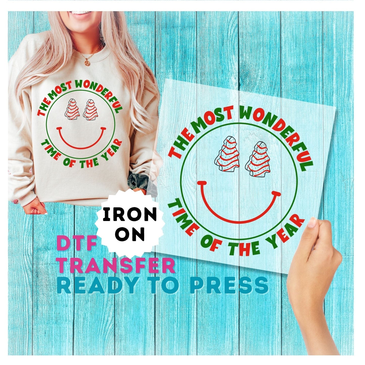 Christmas DTF Transfer