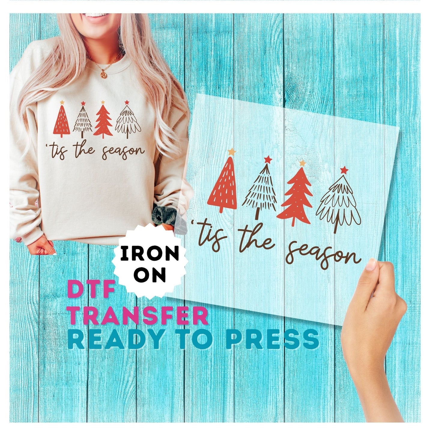 Christmas DTF Transfer