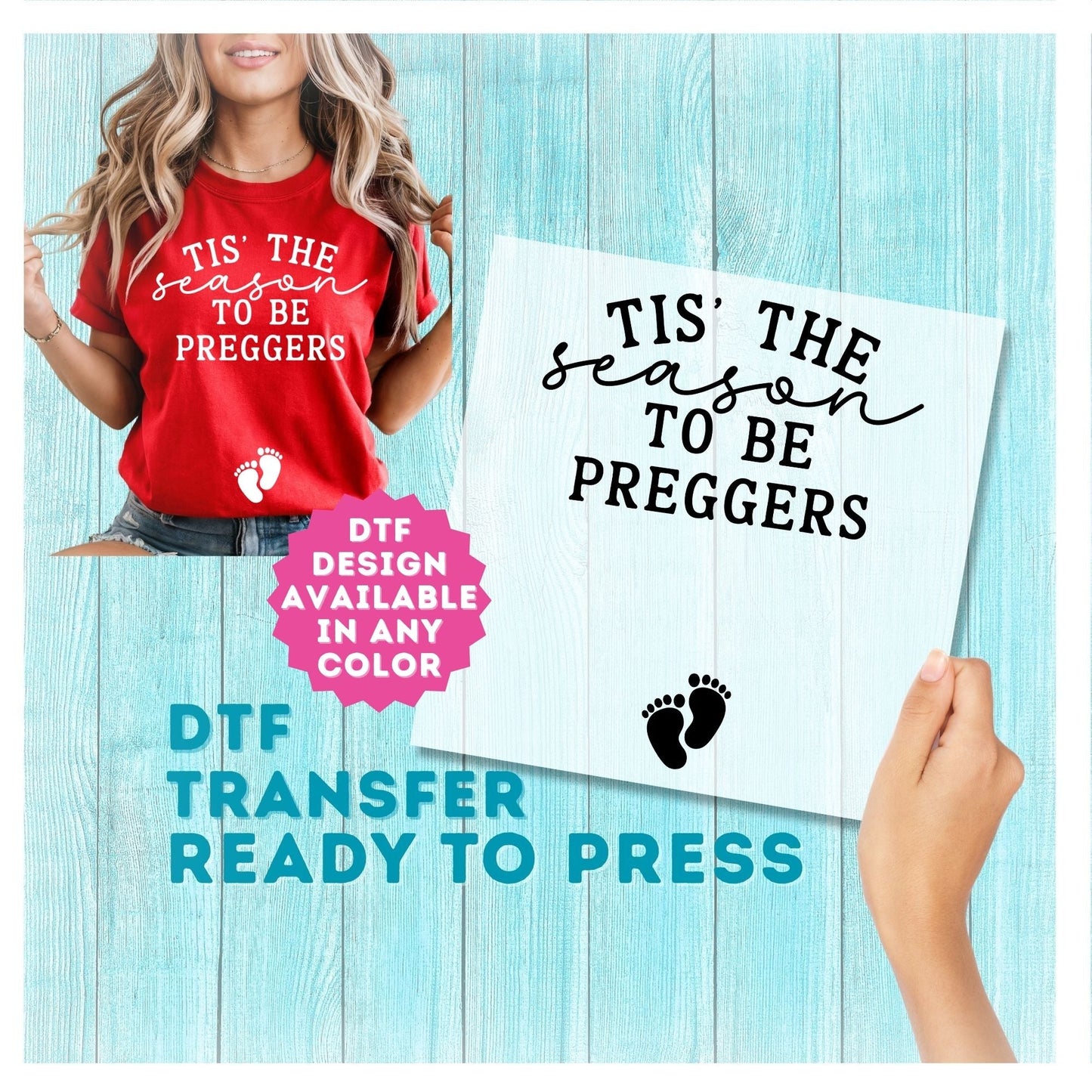 Tis The Season To Be Preggers DTF Transfer