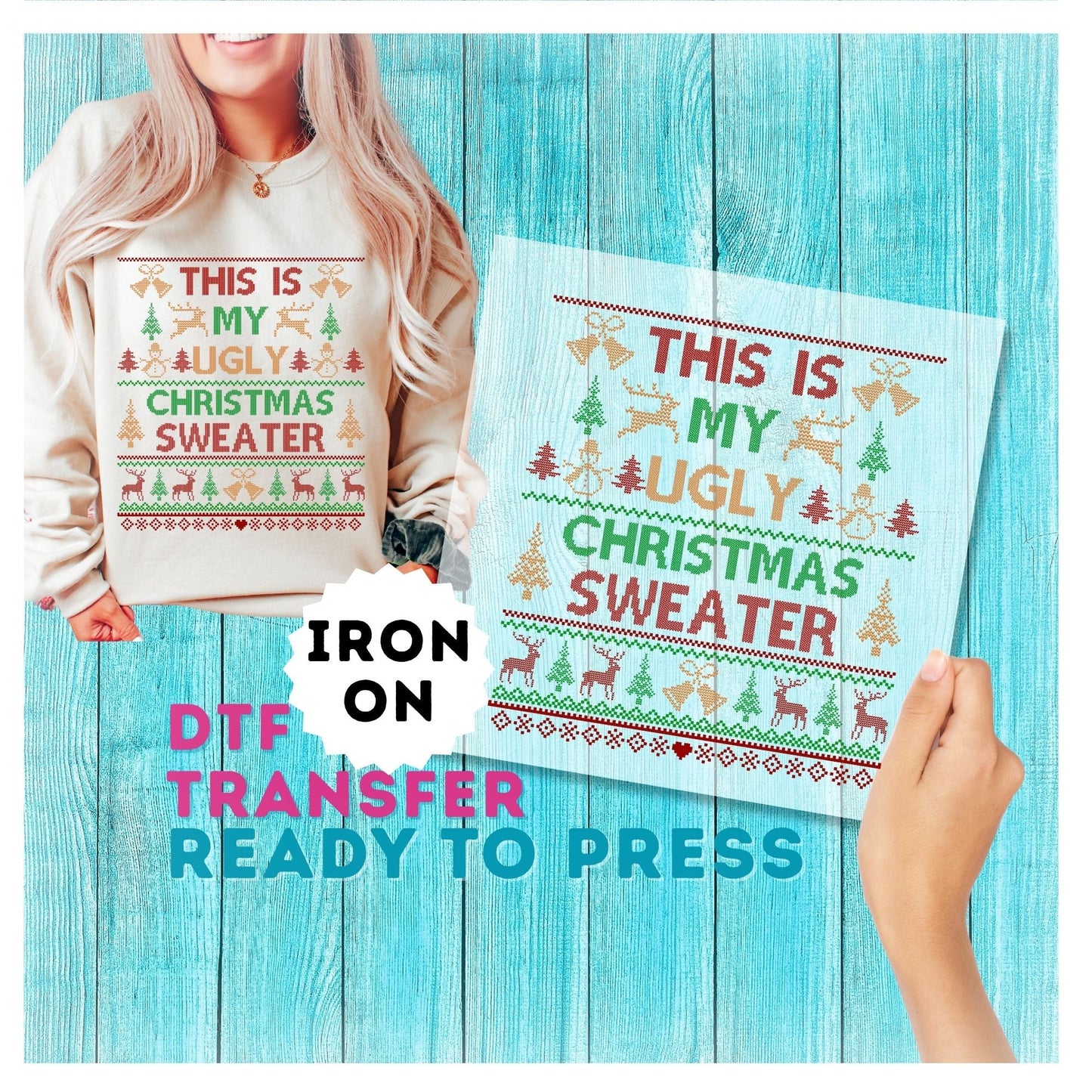 Christmas DTF Transfer