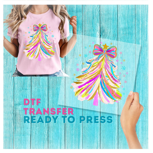 Christmas Tree DTF Transfer