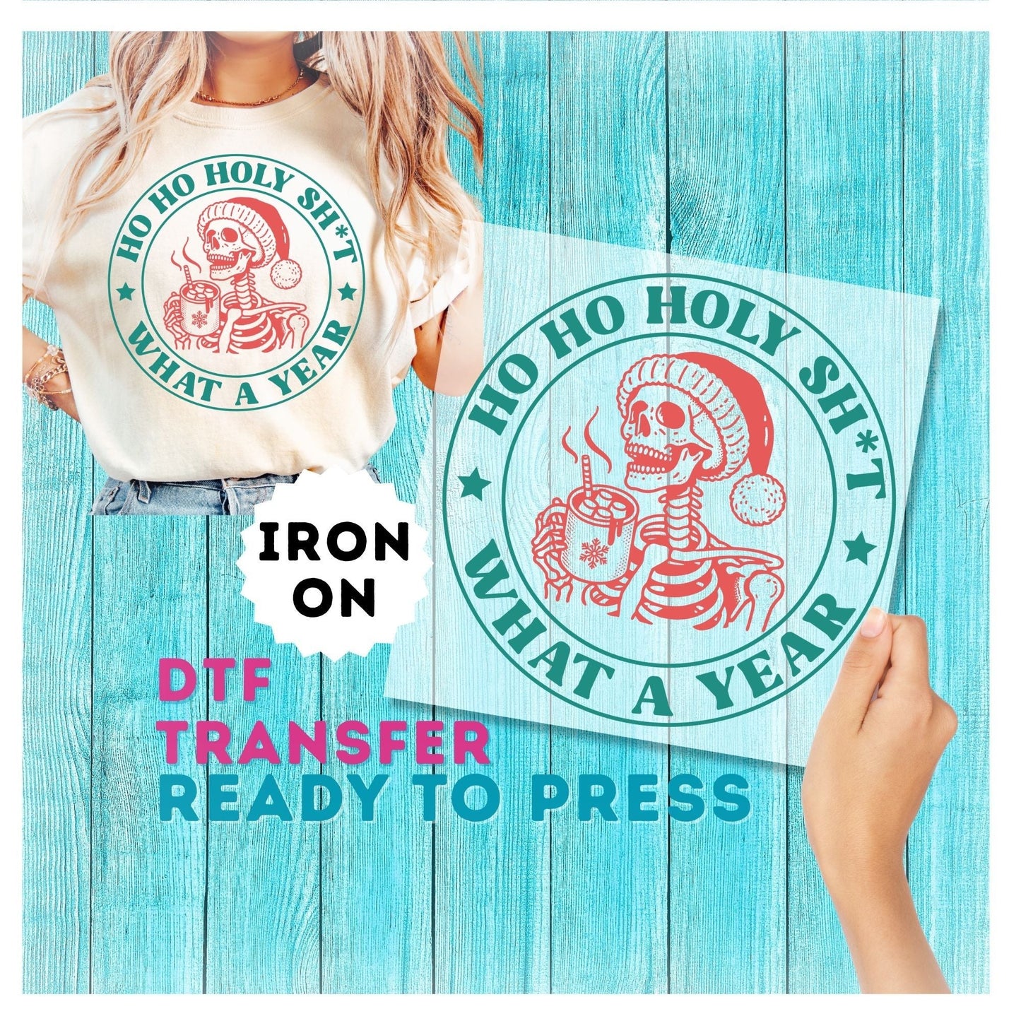 Funny Christmas DTF Transfer