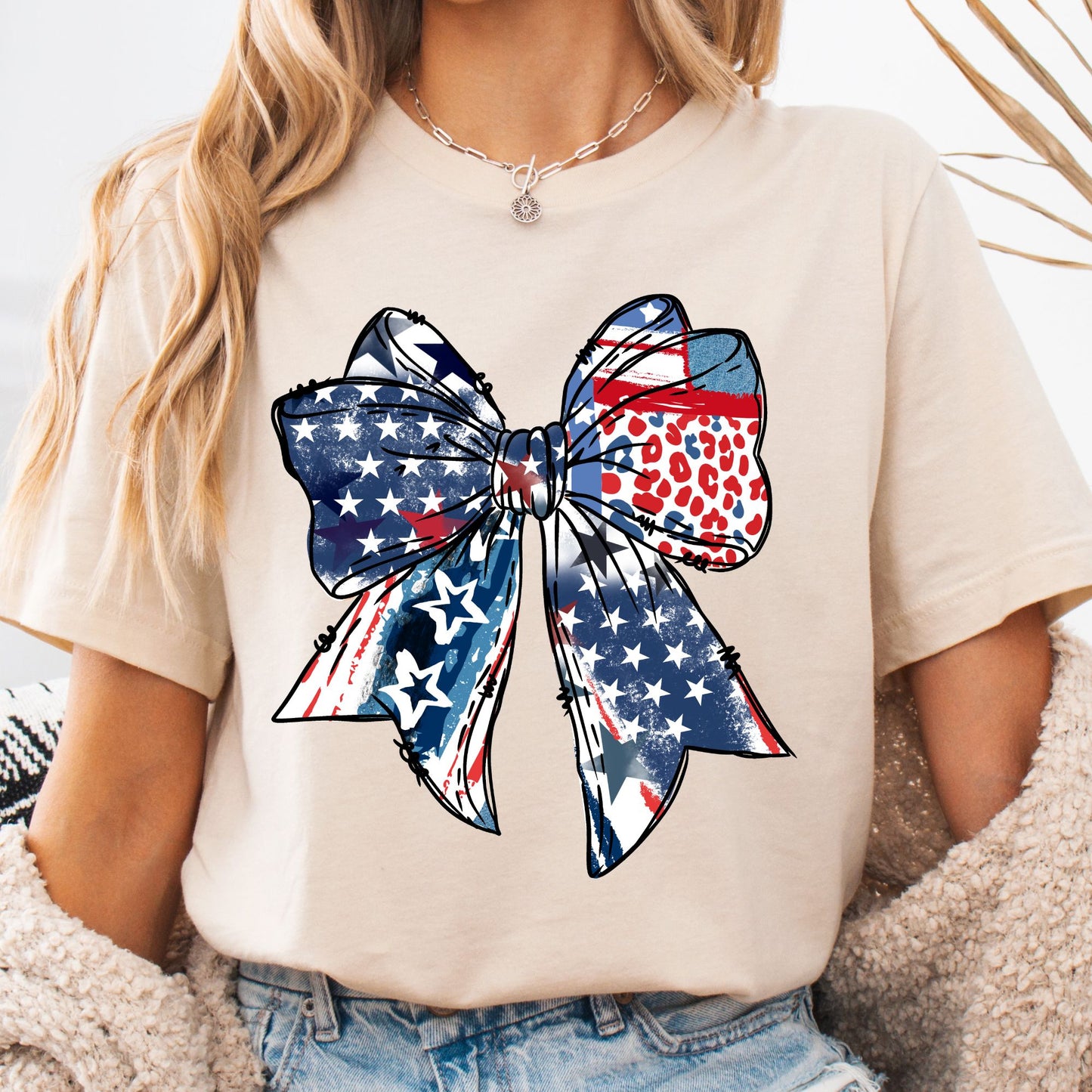 Fourth of July Coquette Bow