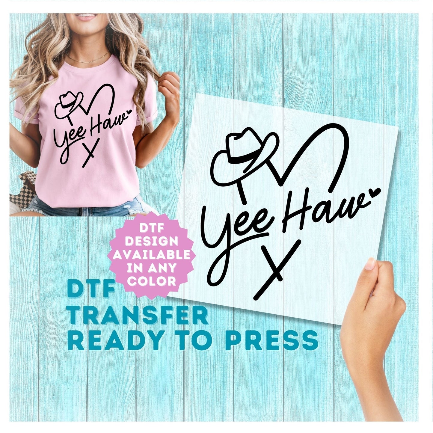 Yee Haw DTF Transfer