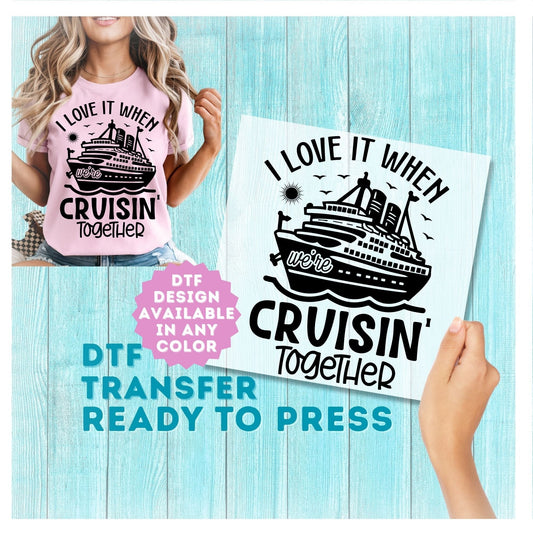 Cruise Ship Vacation DTF Transfer