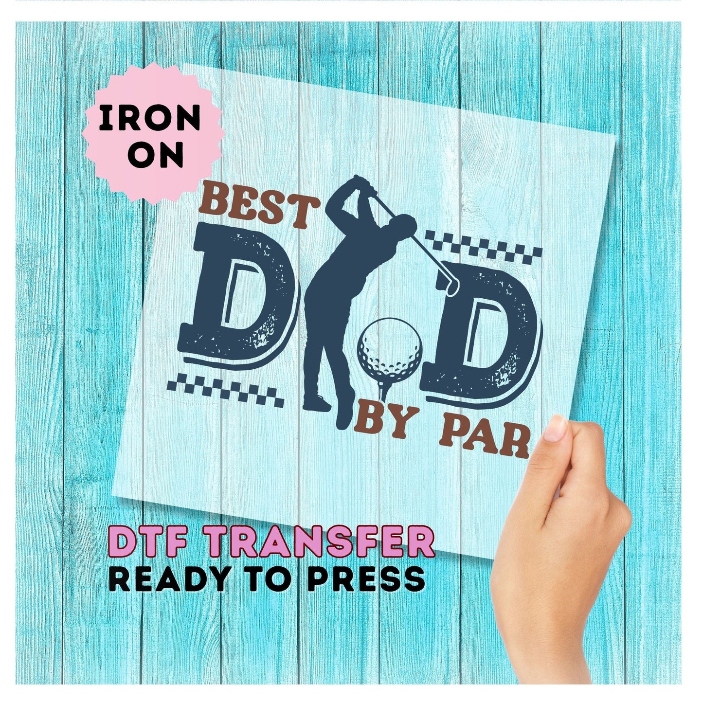 Best Dad Golf DTF Transfer