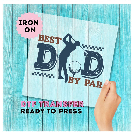 Best Dad Golf DTF Transfer
