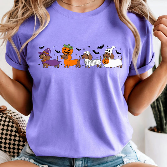 A Dachshund Halloween - Comfort Colors Tee or Sweatshirt